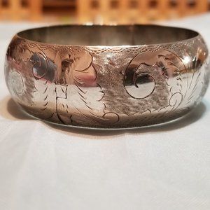 Vintage Silver Bangle Bracelet from Thailand